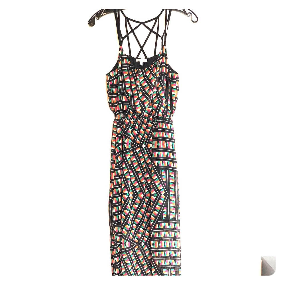 Colorful summer maxi dress!